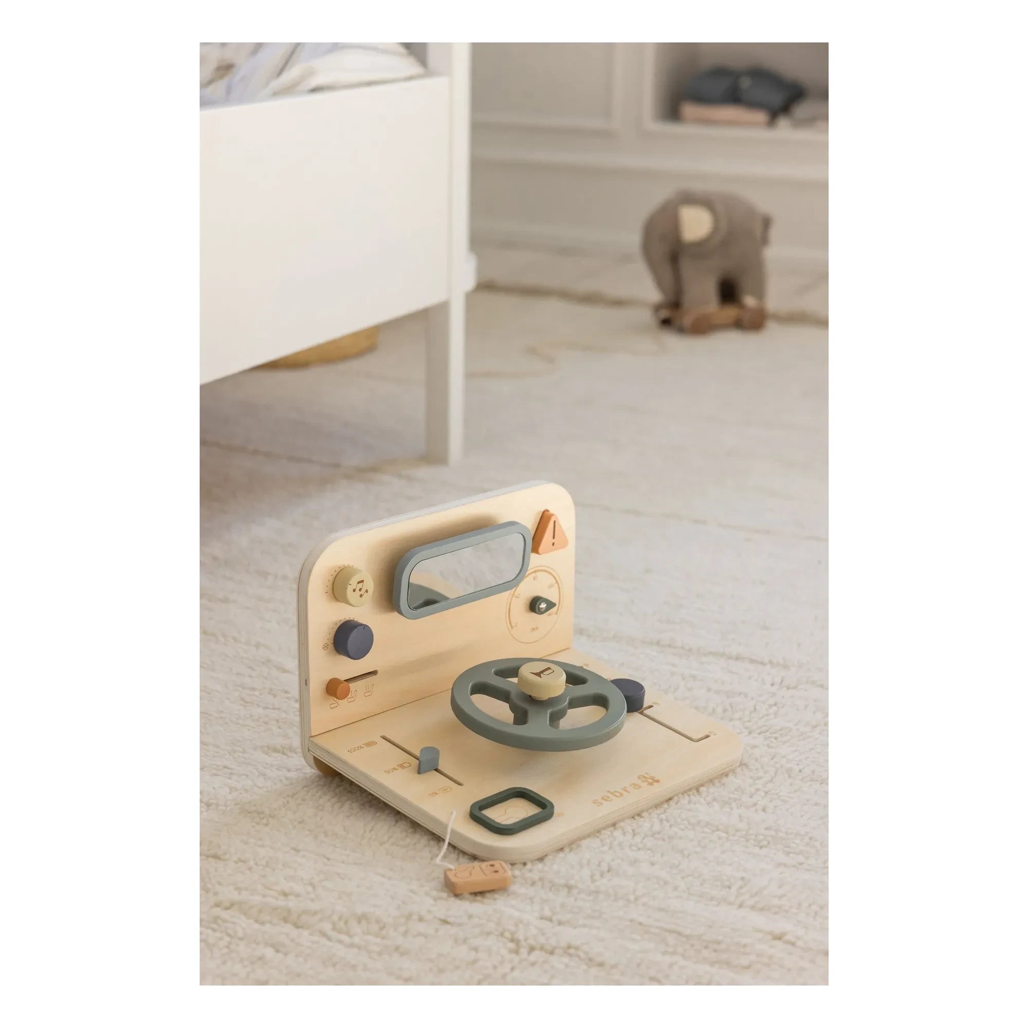 Sebra - Escritorio/Mesa elevable con manivela | Azul