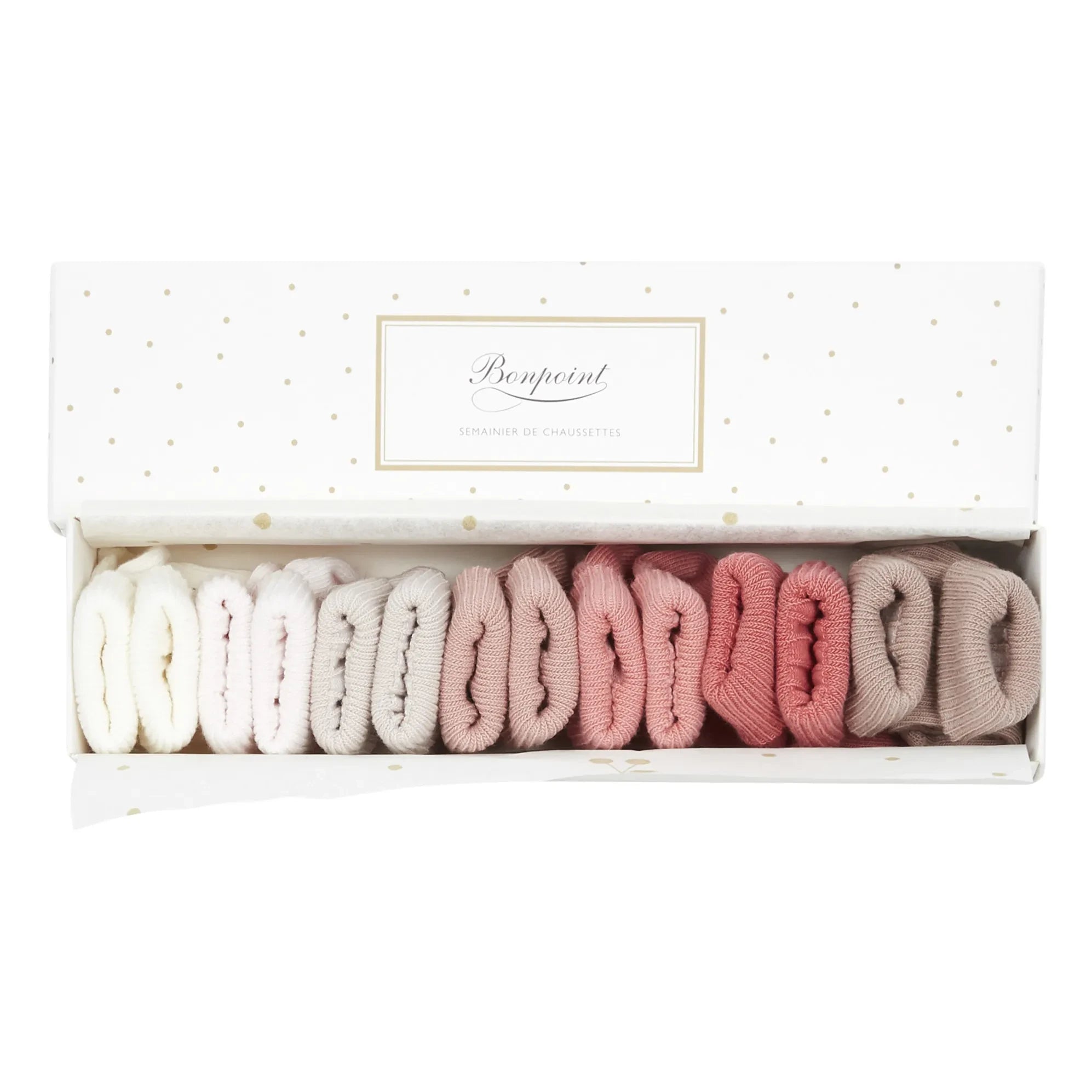 Bonpoint - Set de 7 Calcetines | Rosa