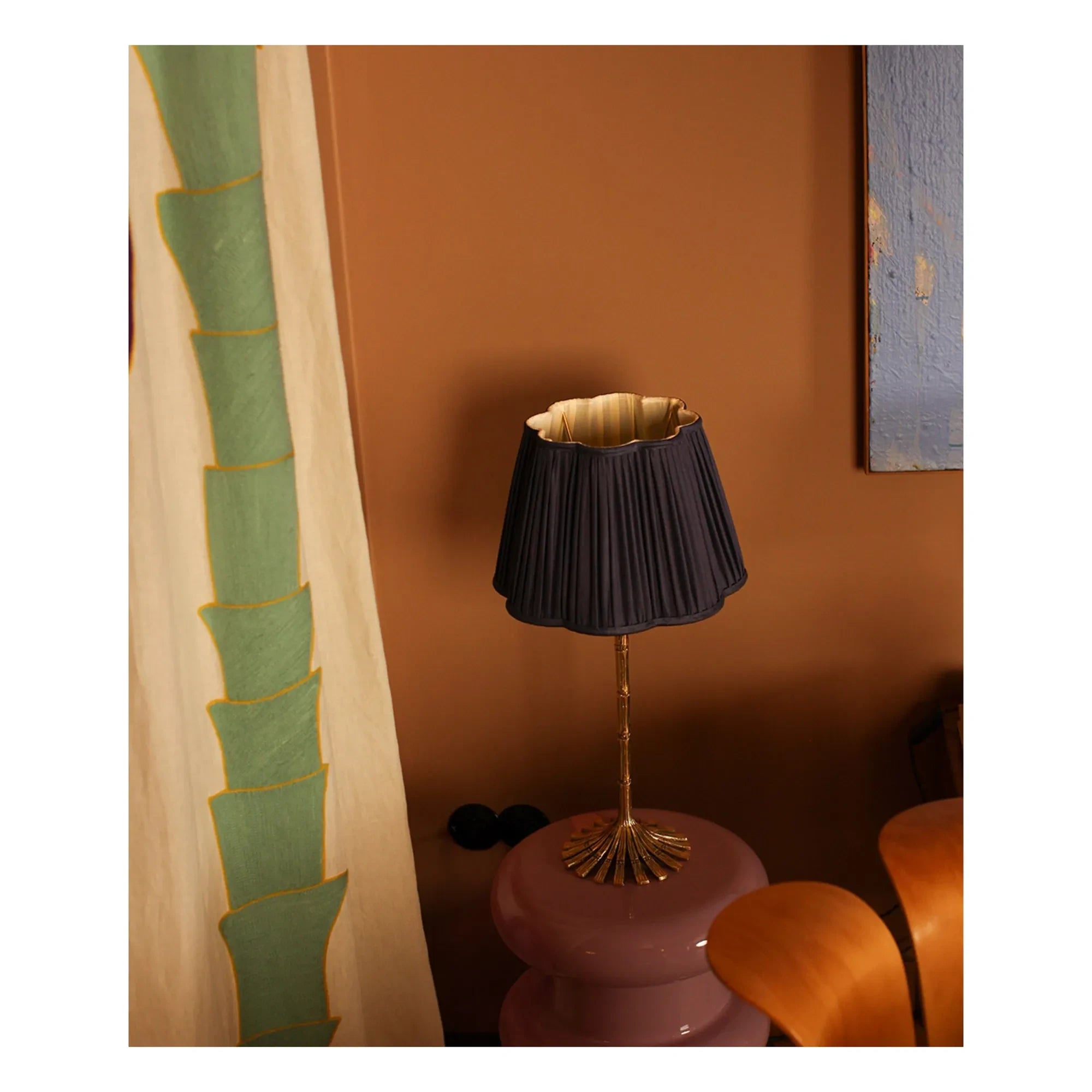 Doing Goods - Diya pantalla de seda | Azul noche