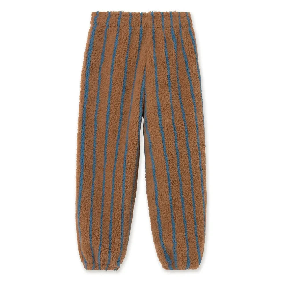 Tinycottons - Çizgili Sherpa Tarzı Jogger | Kahverengi