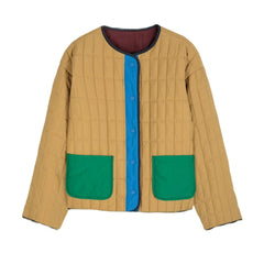Bobo Choses - Chaqueta Reversible con Bloques de Color | Marrón