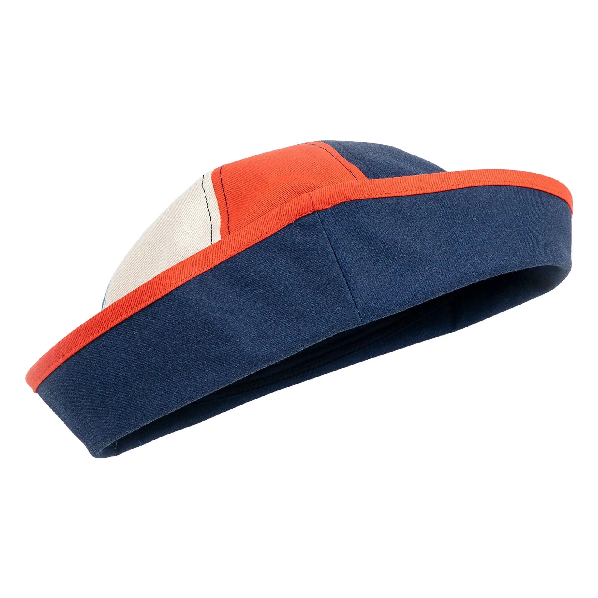 Bobo Choses - Gorro marinero de fibra reciclada con bloques de color | Azul marino