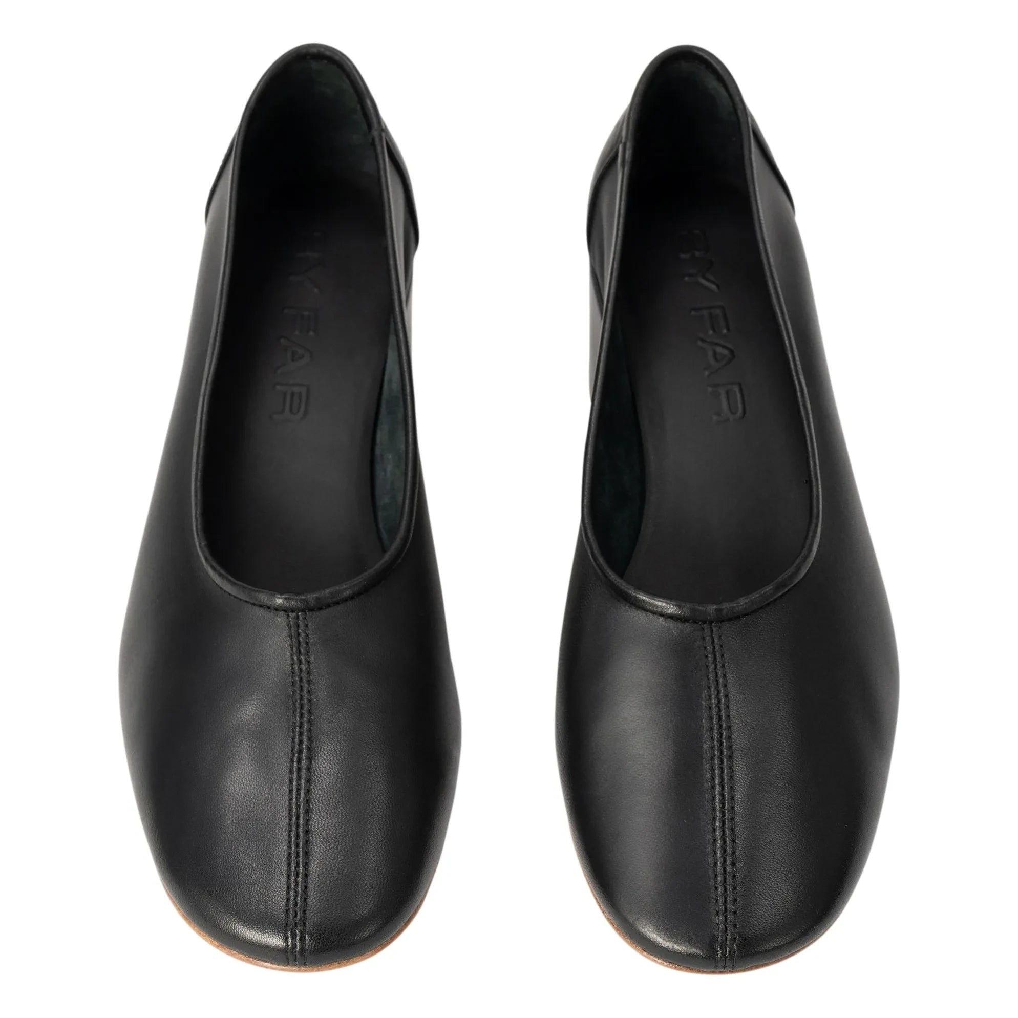 BY FAR - Bailarinas de piel Prudence 45 | Negro
