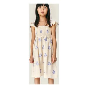 Mipounet - Vestido de Algodón Orgánico Sandrine Fleurie | Crudo
