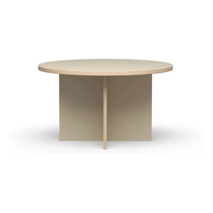 HKliving - Mesa de comedor redonda | Crema