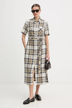 Vestido de lino Barbour Fern