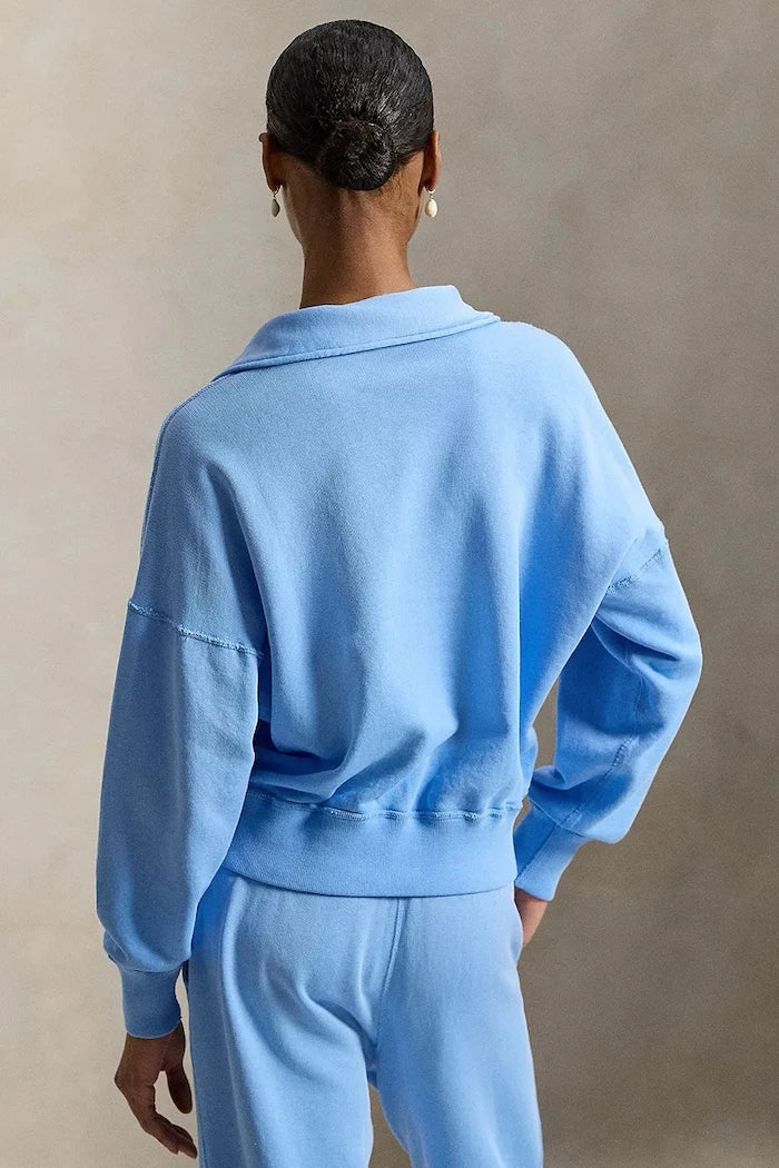 Sudadera con cremallera de algodón para mujer Polo Ralph Lauren
