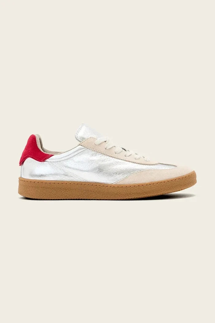Zapatillas AllSaints Thelma de piel metalizada