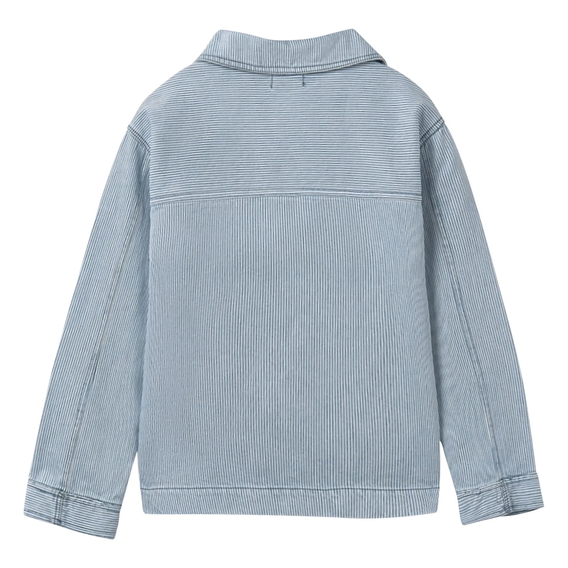 Cozmo - Sobrecamisa vaquera de rayas Ridge | Azul claro