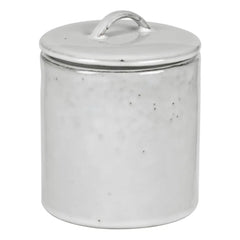 Broste Copenhague - Jardinera de gres Nordic Sand con tapa | Gris claro