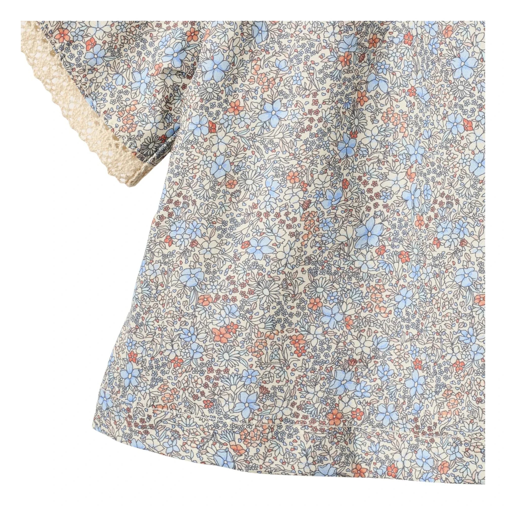 Wheat - Hannah Fleurie Organic Cotton Blouse | Azul claro