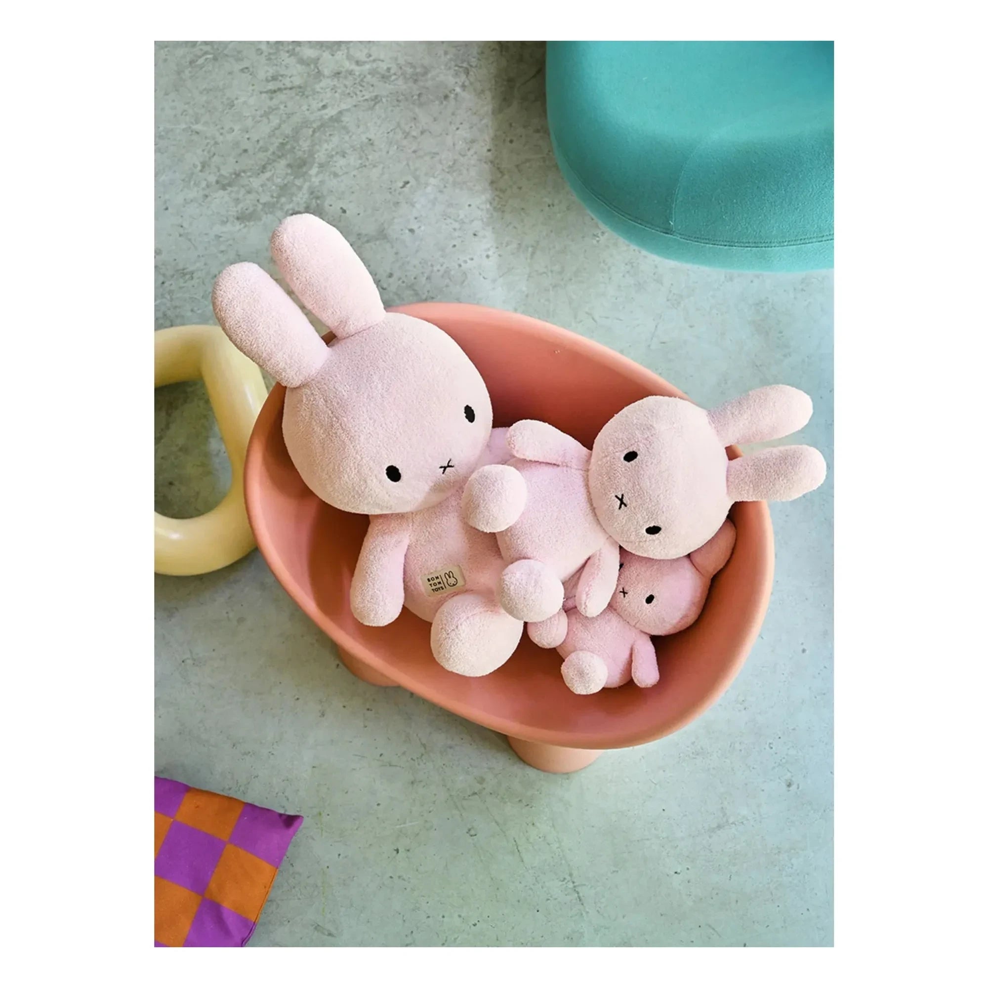 Bon Ton Toys - MIFFY - Peluche Miffy | Rosa empolvado