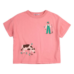 Bobo Choses - Camiseta Farm Algodón orgánico | Rosa