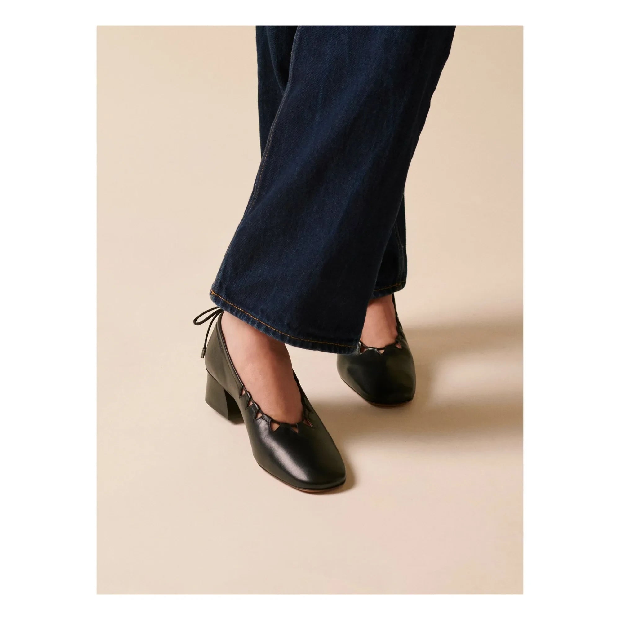 Socque Paris - Tacones Moune | Negro