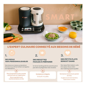 Béaba - Robot de cocina Babycook Smart | Gris carbón