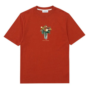 Edmmond Studios - Camiseta de algodón Lush | Ocre rojo