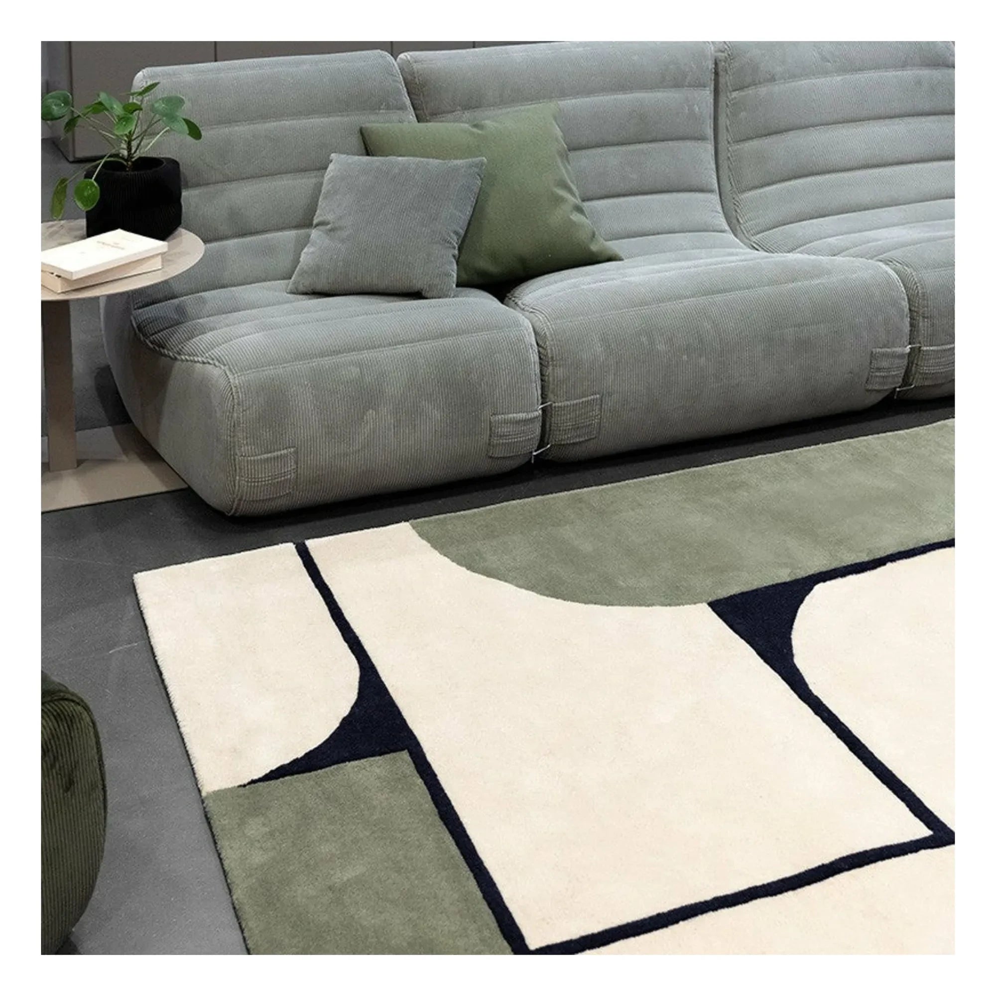 Alfombra Telar Manual Edito - Strada | Azul Verdoso