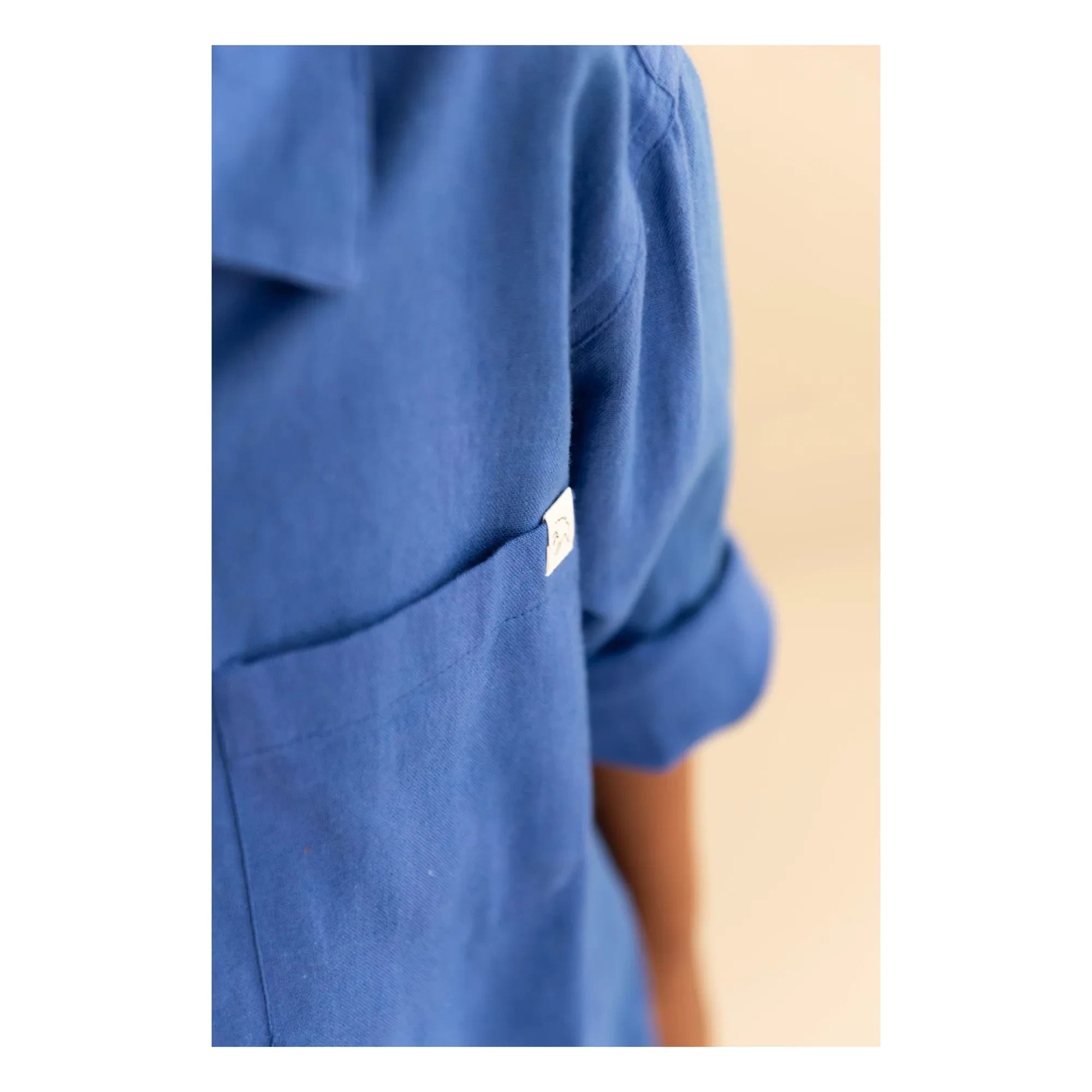 Jenest - Camisa de lino Lef | Cobalto