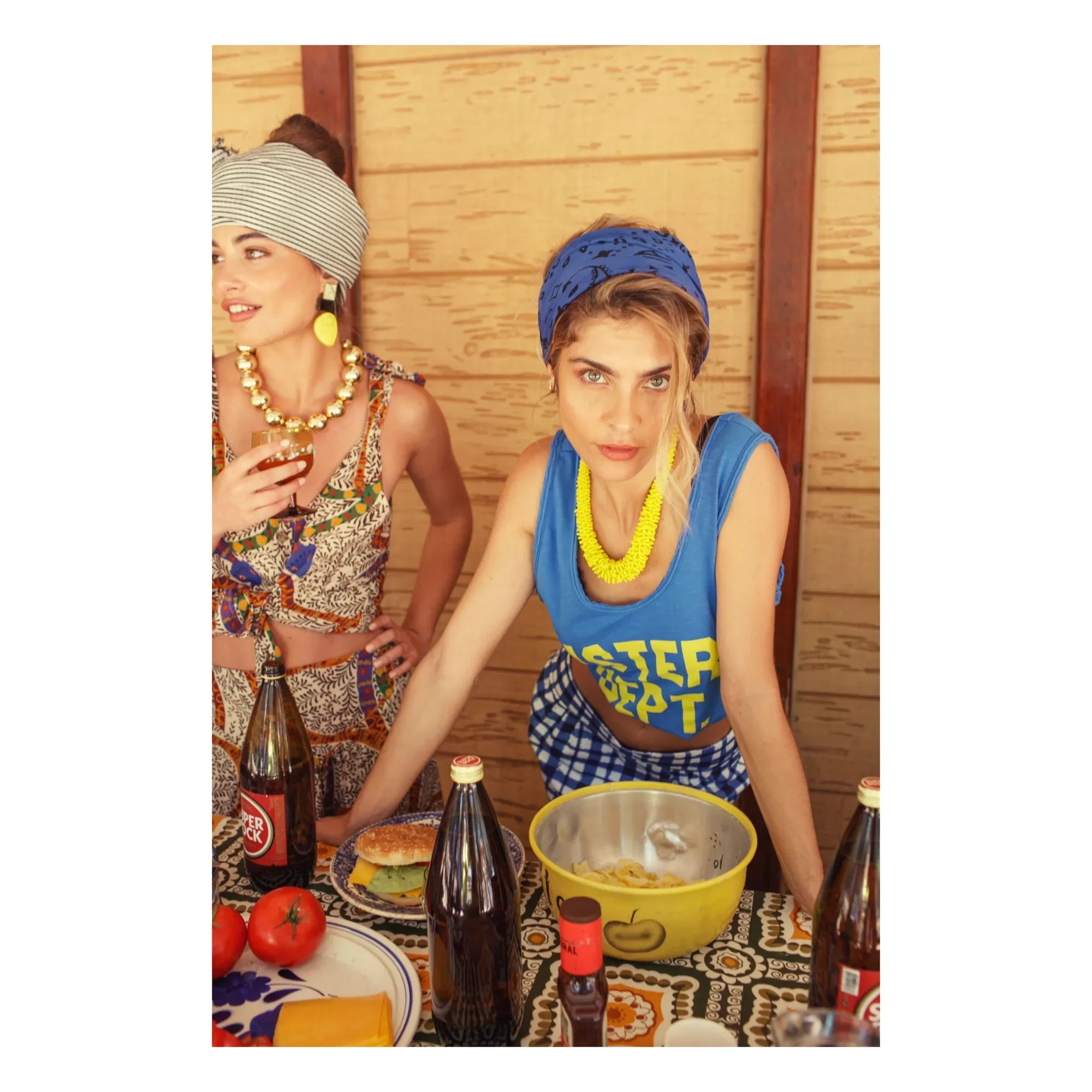 Sisters Department - Camiseta de tirantes Olivia Cotton | Azul