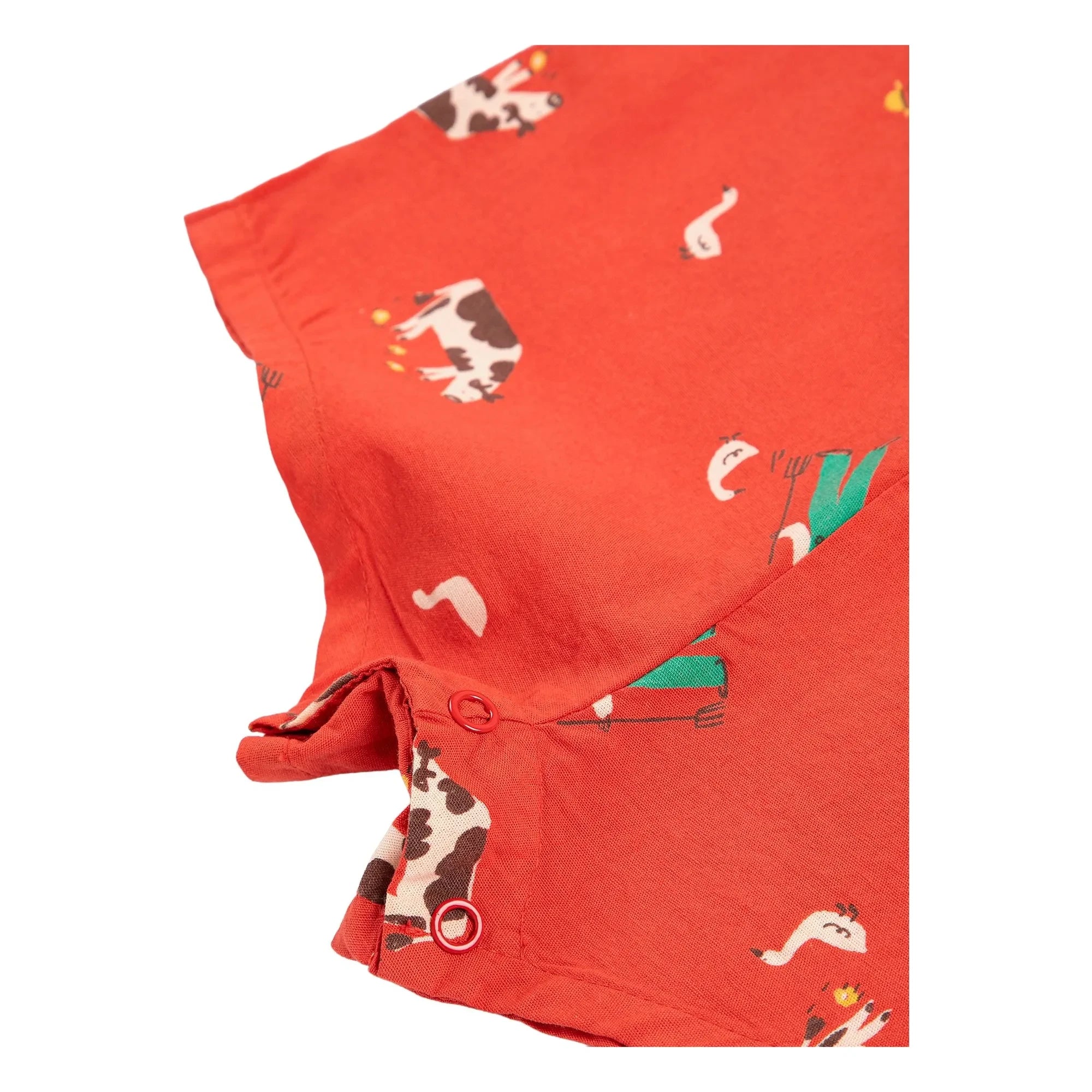 Bobo Choses - Mono corto Farm de algodón orgánico | Rojo