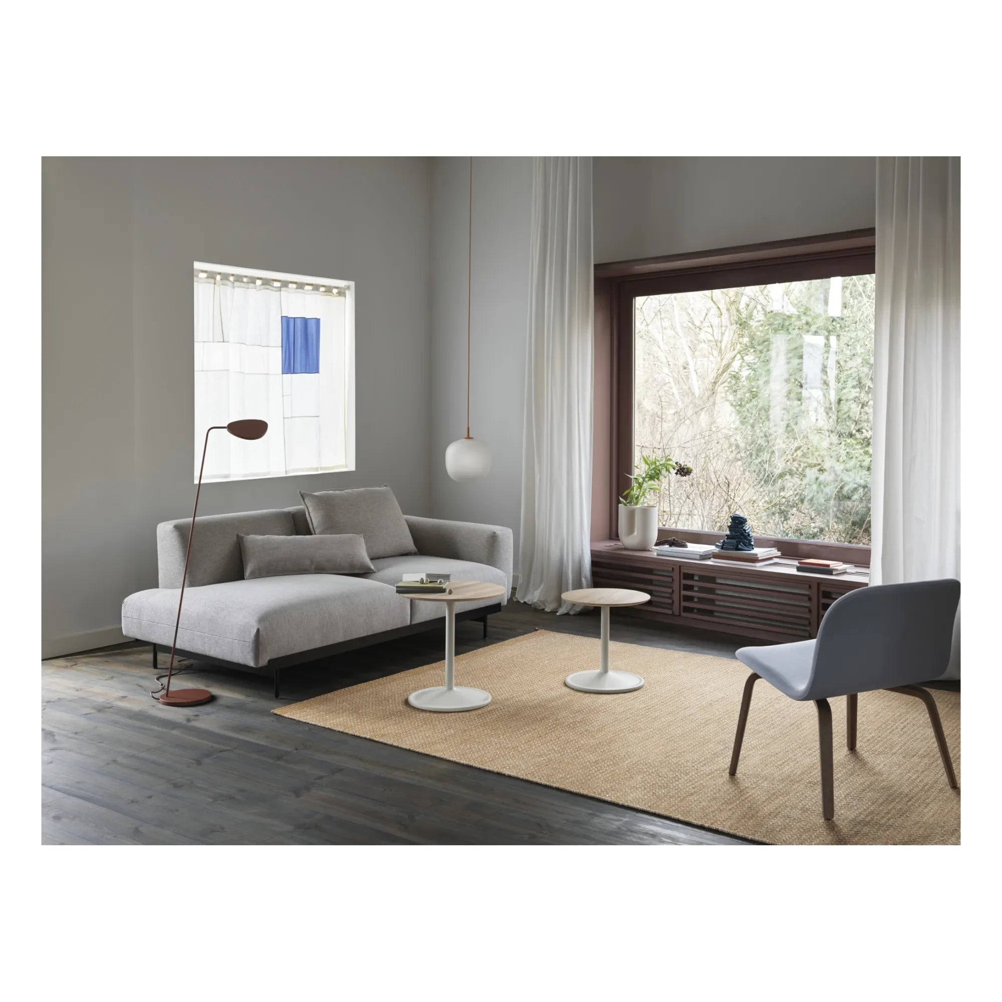 Muuto - Sofá de 2 plazas - Reposabrazos derecho | Beige