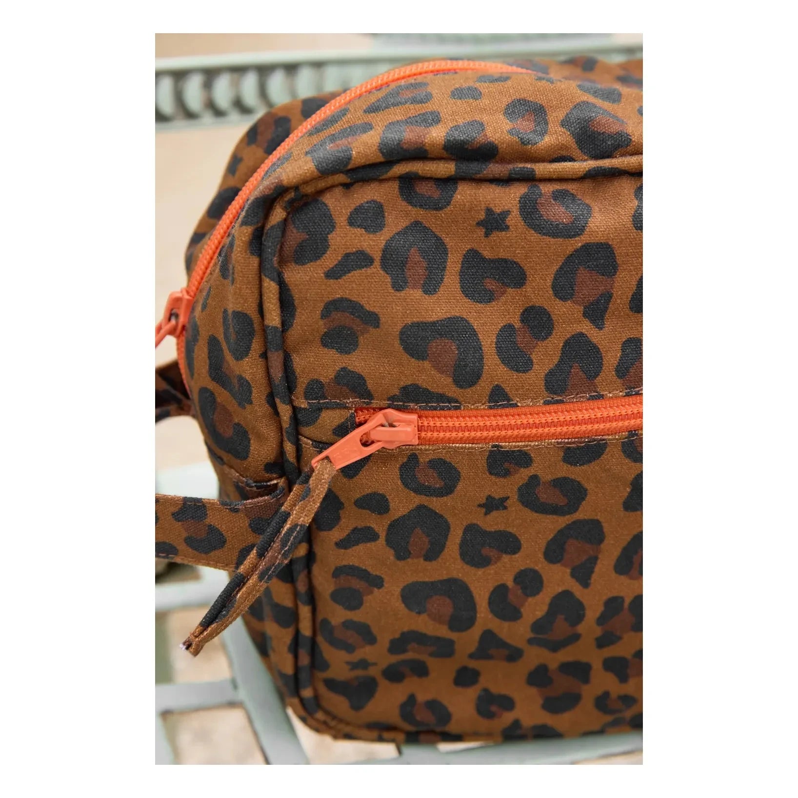 Bonton - Leopar Desenli Portföy | Kahverengi