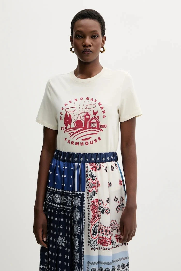 Camiseta de algodón CLOWN de Weekend Max Mara