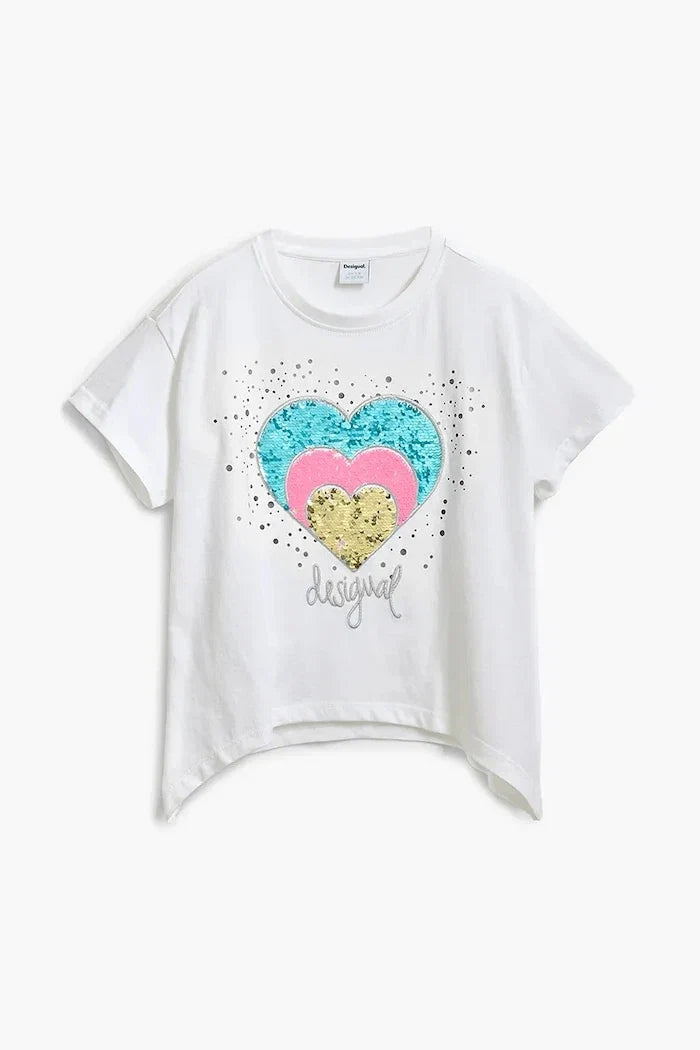 Camiseta de algodón para niños Desigual