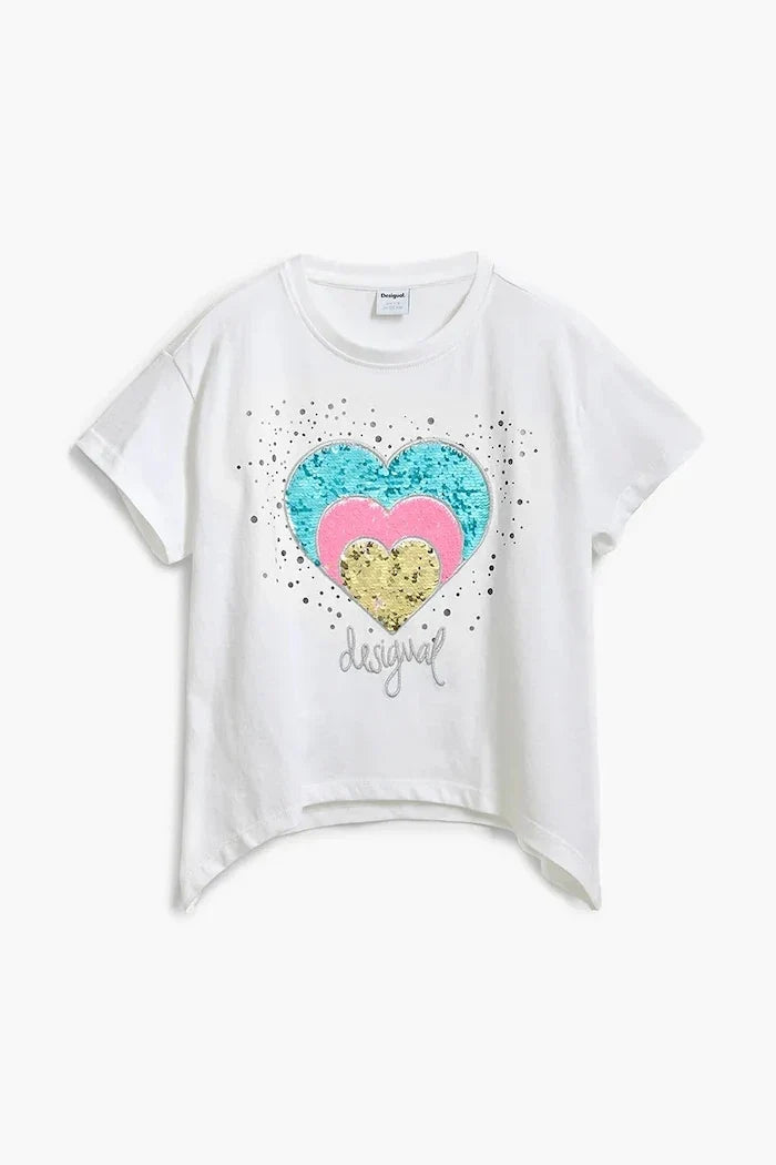 Camiseta de algodón para niños Desigual