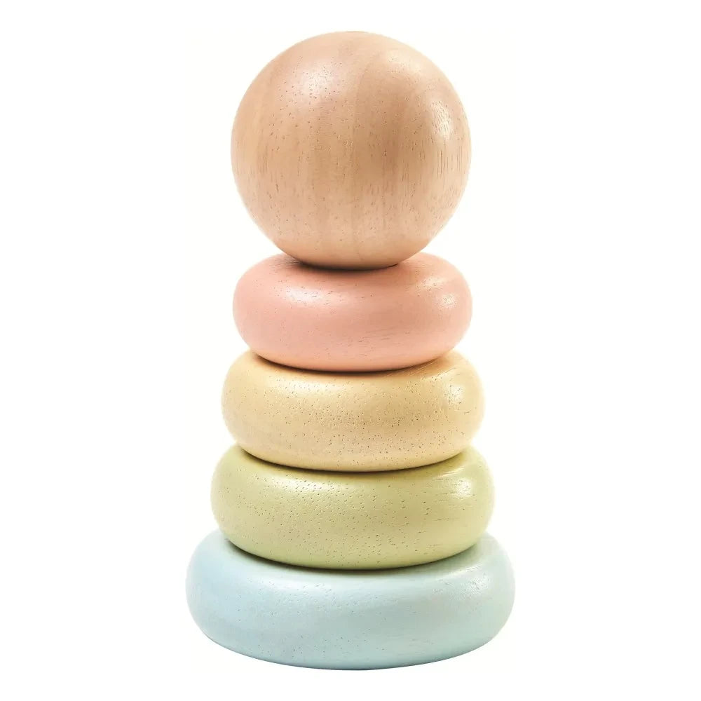 Plan Toys - Anillos apilables Pastel
