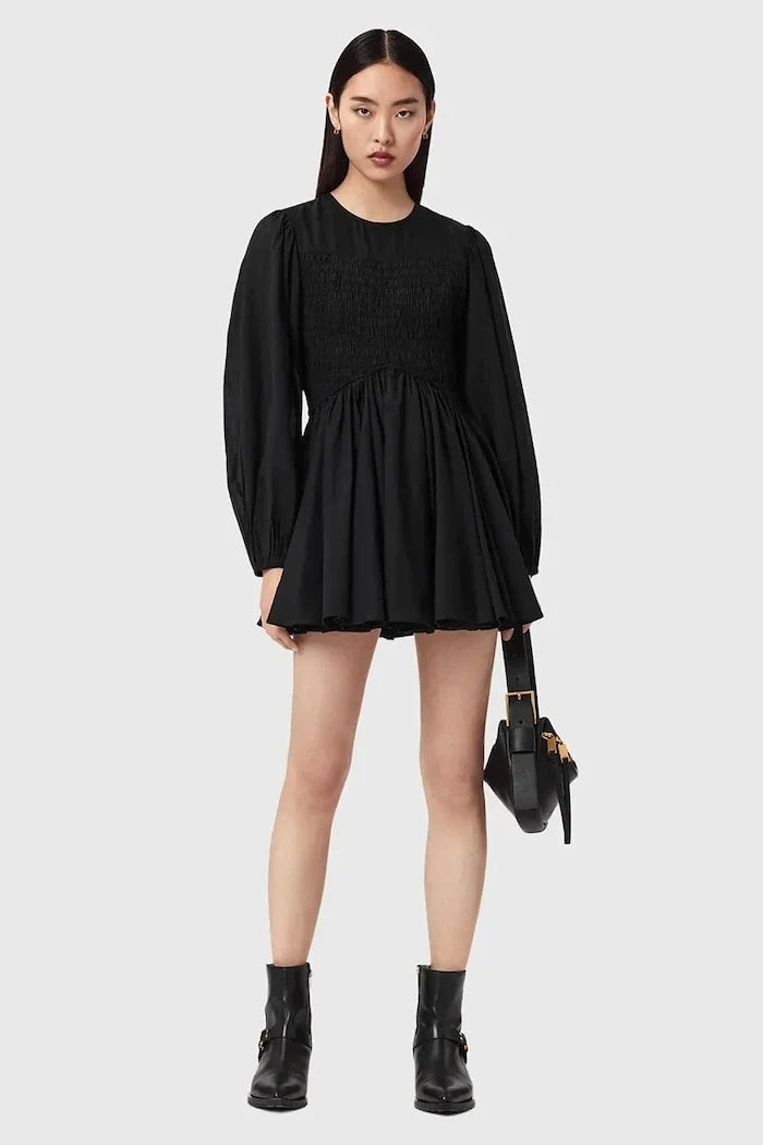 AllSaints Vestido ancho de algodón CHIA
