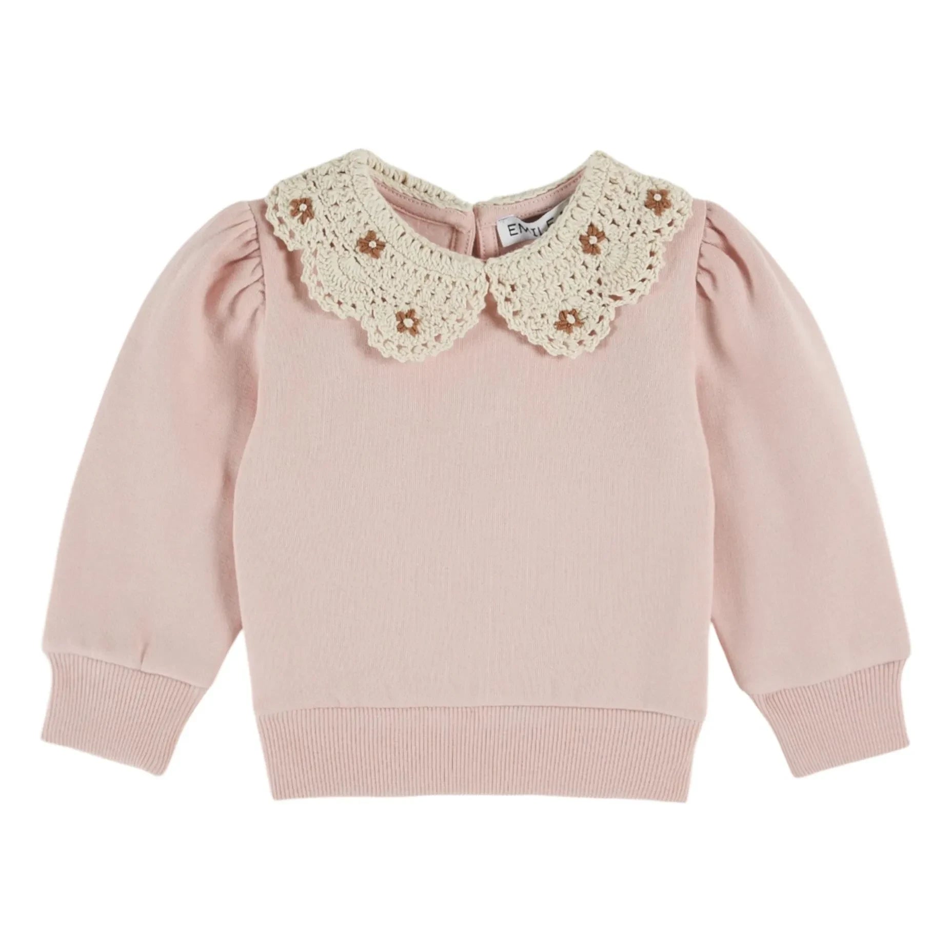 Emile et Ida - Sudadera Claudine Yaka de Algodón Orgánico | Rosa
