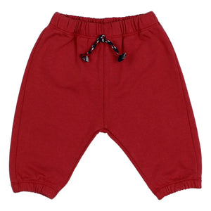 Búho - Hilo de algodón orgánico para bebé Jogger | Rojo cereza