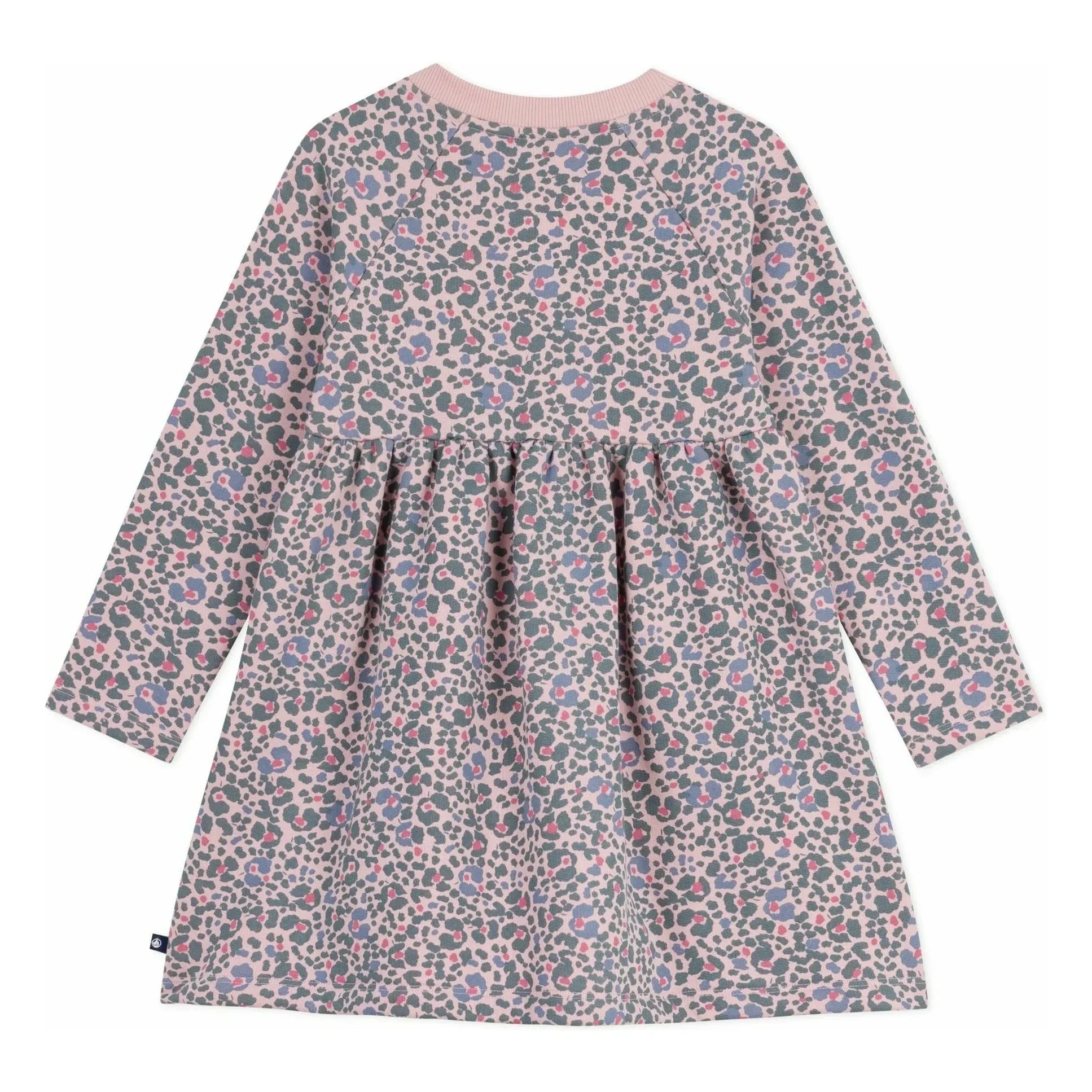 Petit Bateau - Vestido Sudadera con Estampado Floral | Rosa