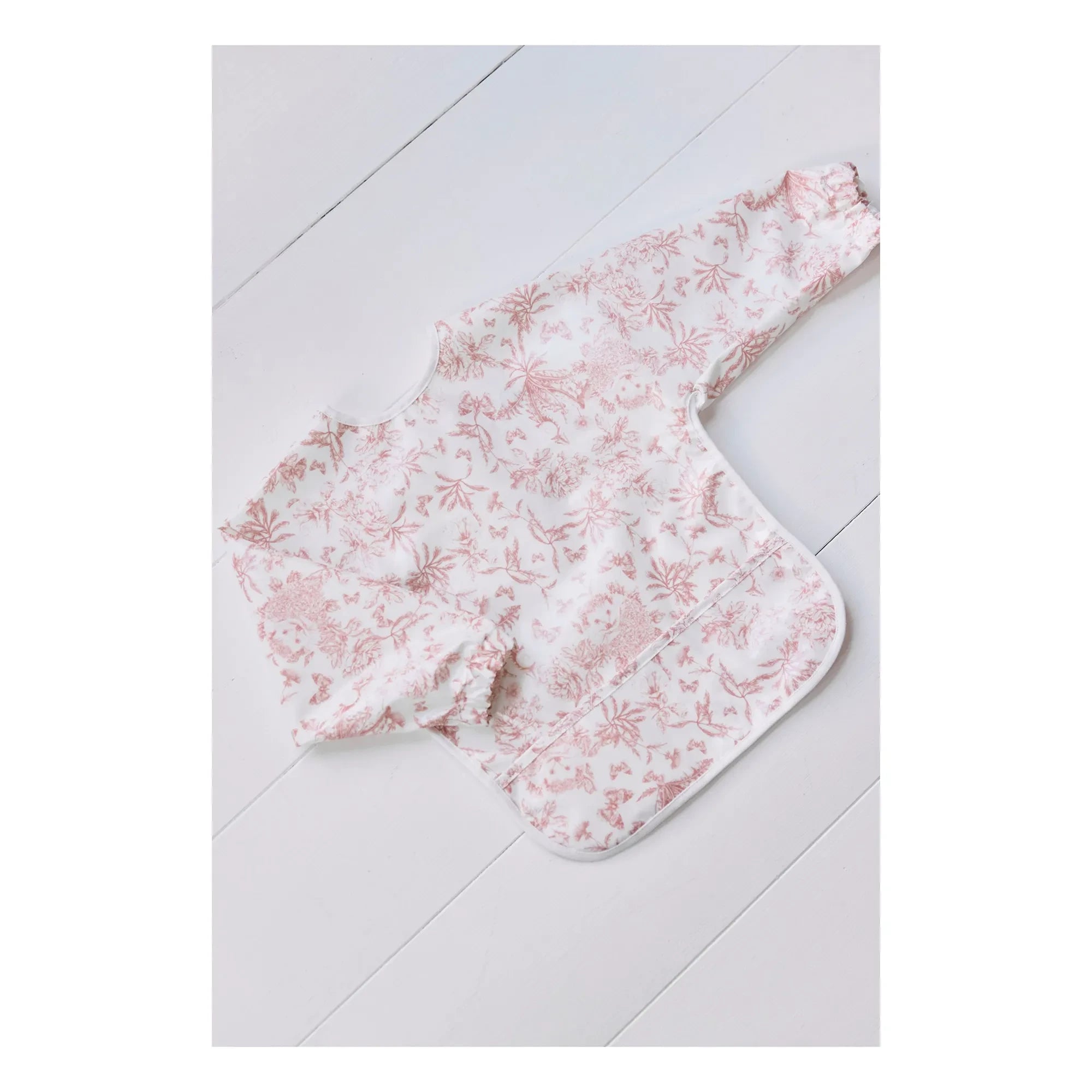 Tartine et Chocolat - Delantal con mangas, estampado toile de Jouy | Melocotón