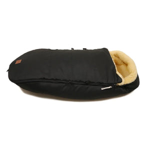 Kaiser - Saco de piel de oveja prémium para pies | Negro