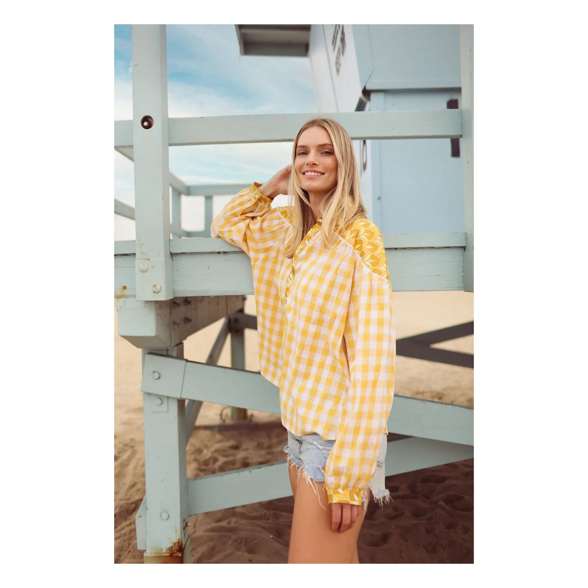 Paolina - Blusa Emilie atemporal | Amarilla