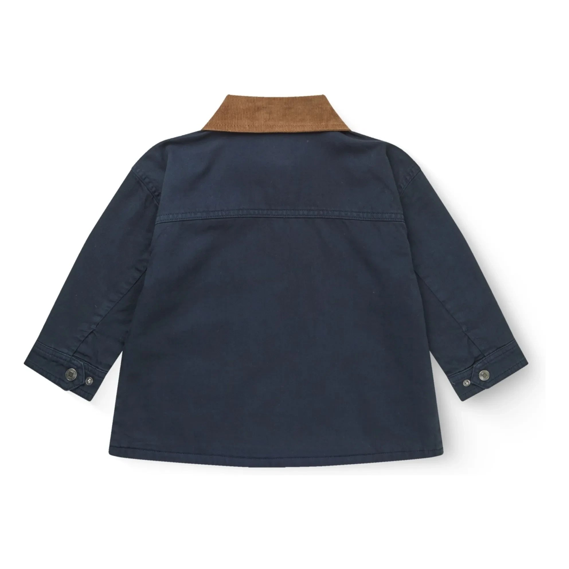 Copenhagen Colors - Chaqueta de terciopelo de sarga con cuello de algodón orgánico | Azul marino