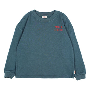 Búho - Camiseta de Algodón Orgánico Chips | Azul Cielo
