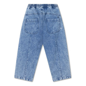 Repose AMS - Jeans globo de algodón orgánico | Azul lavado