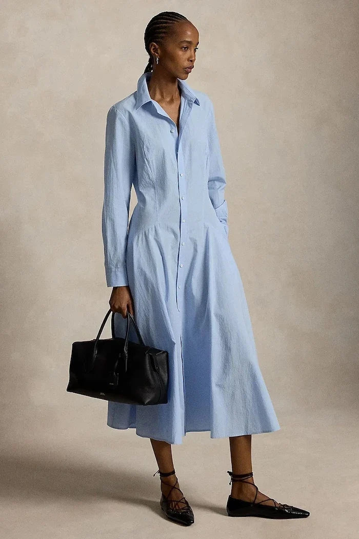 Vestido camisero de algodón Polo Ralph Lauren
