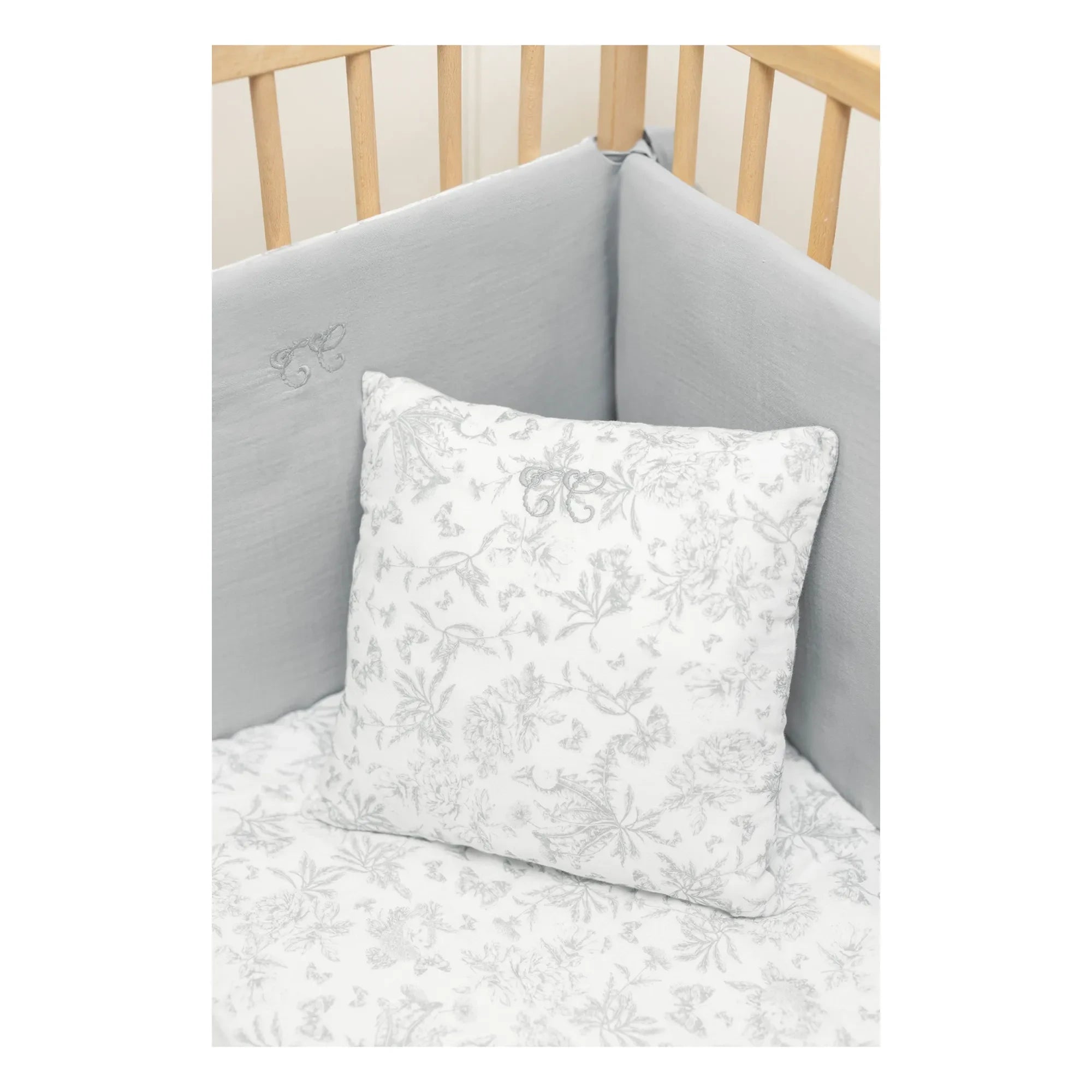 Tartine et Chocolat - Almohada Toile de Jouy | Gris