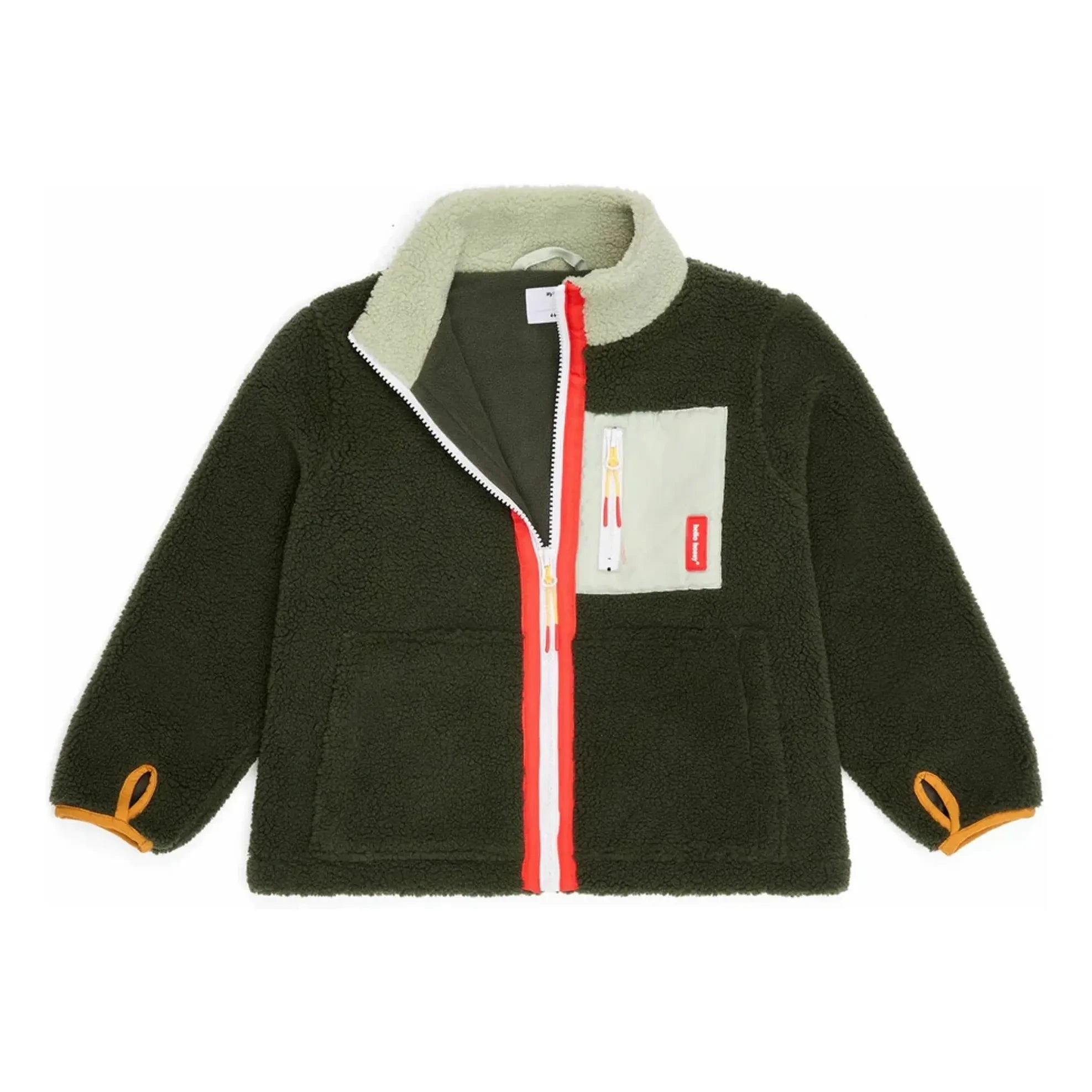 Hello Hossy - Chaqueta de forro polar Forest | Caqui oscuro