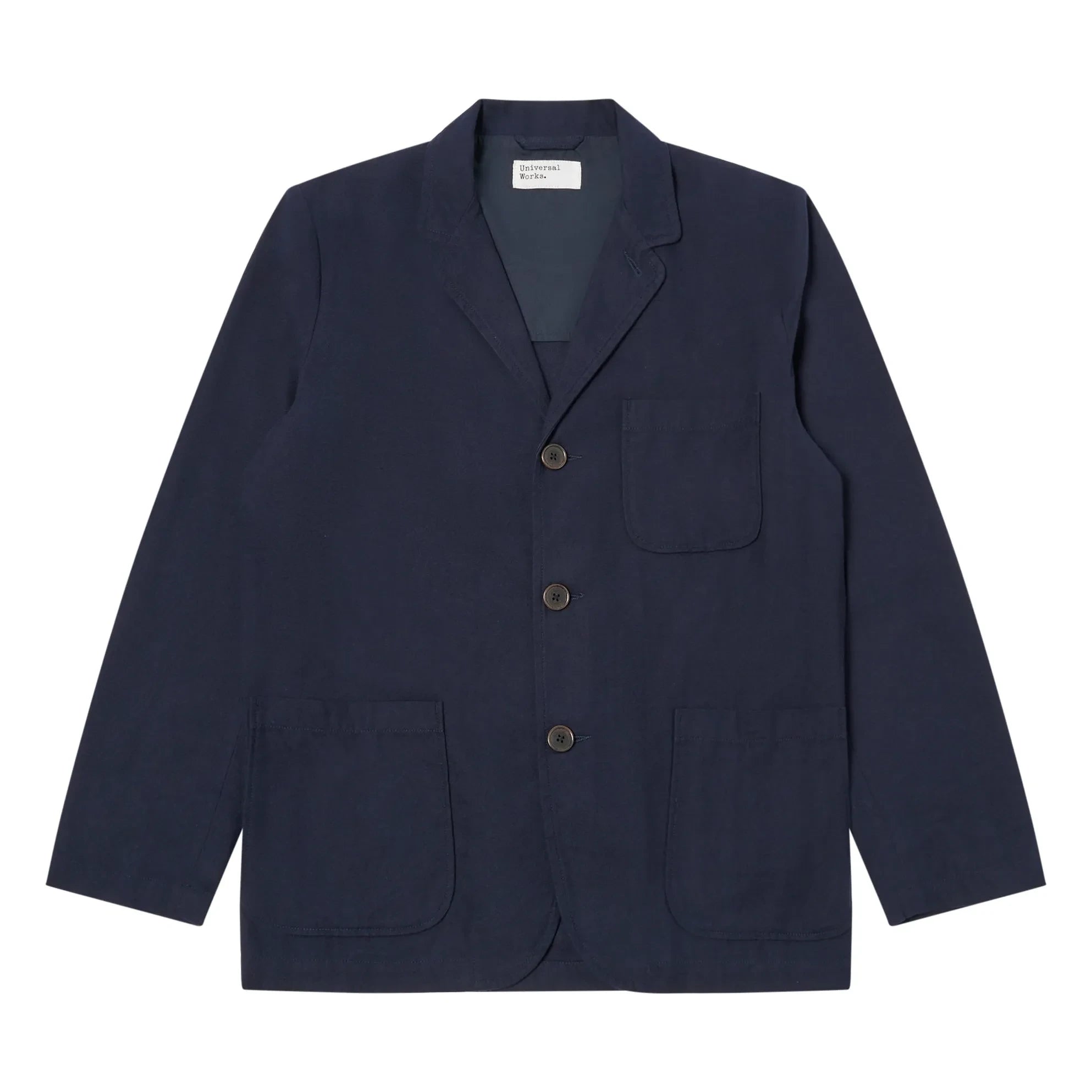 Universal Works - Chaqueta de Moleskin con Botones | Azul Marino