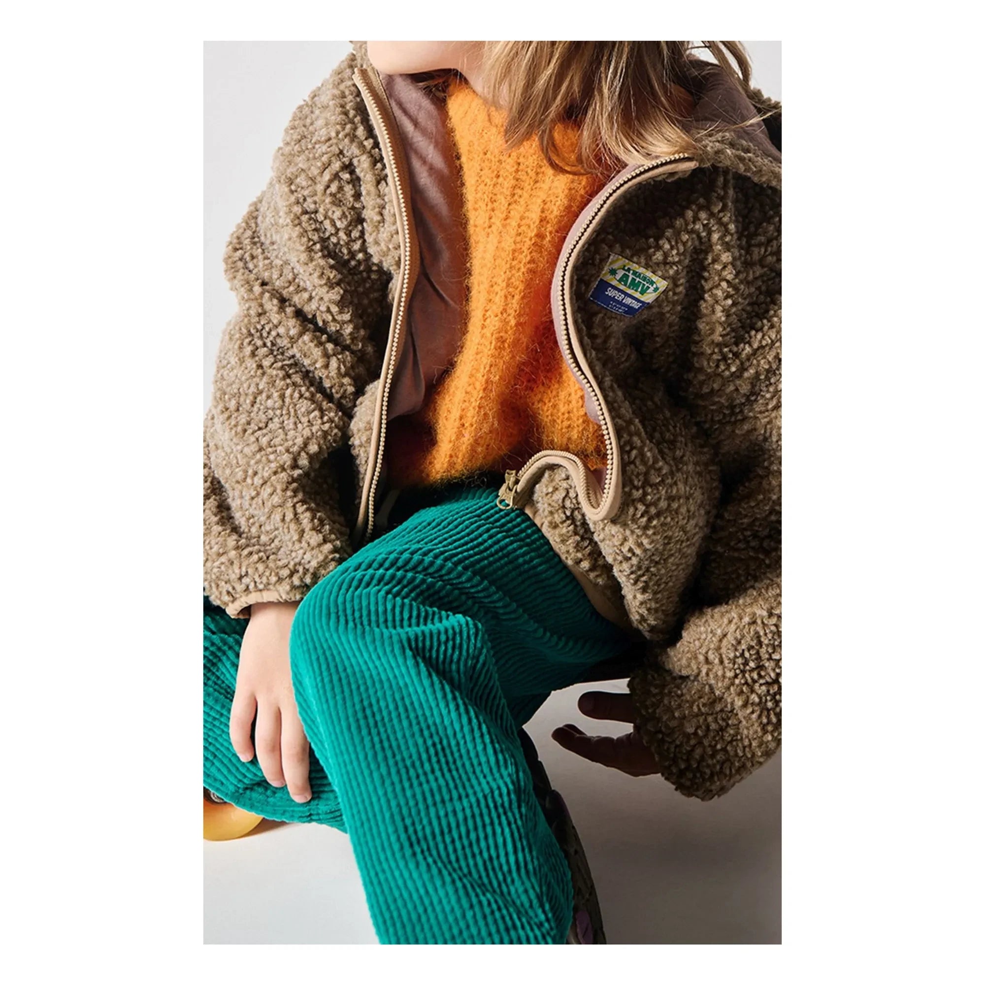 American Vintage - Chaqueta con capucha de sherpa Hoktown | Café