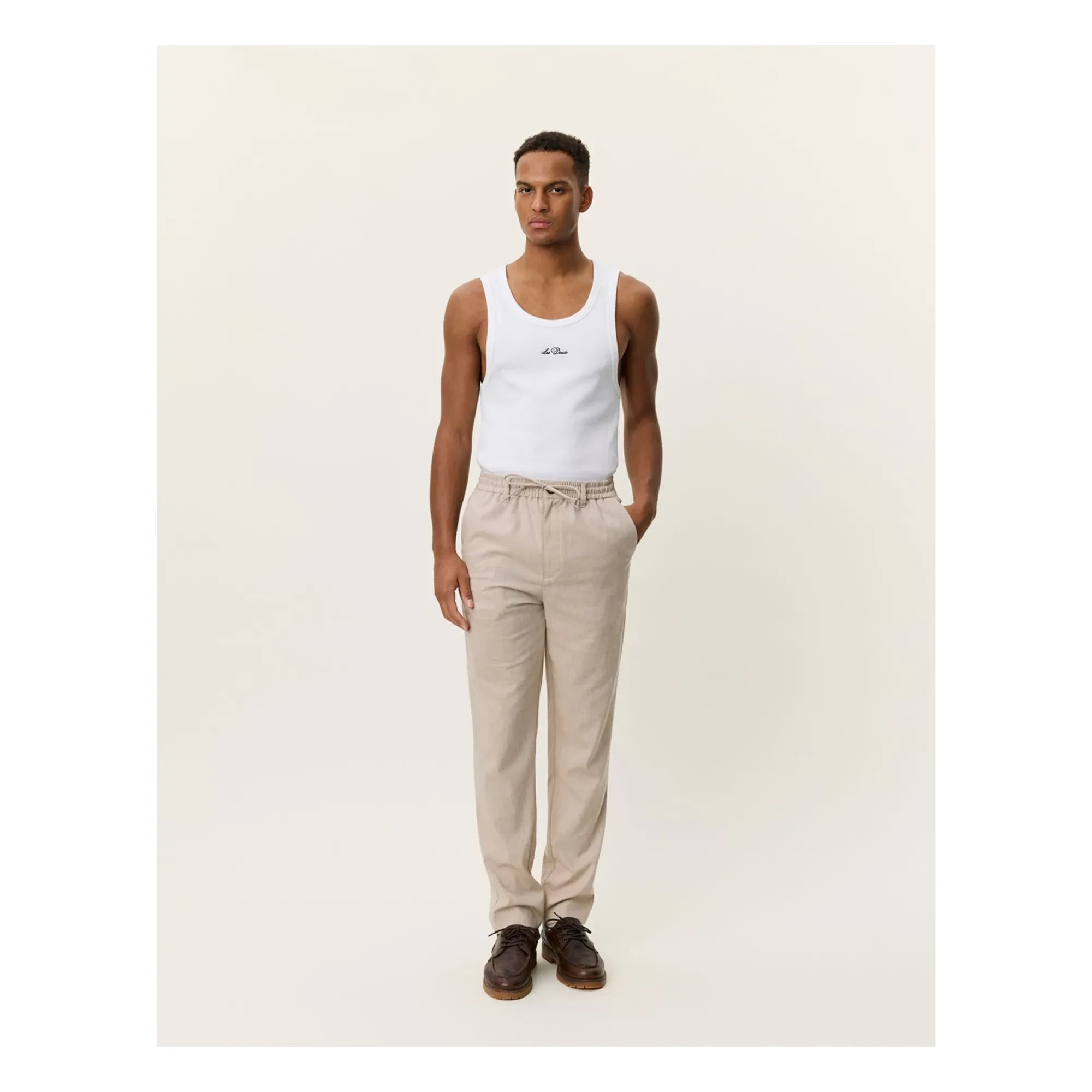 Les Deux - Pantalón Tapered Como | Beige