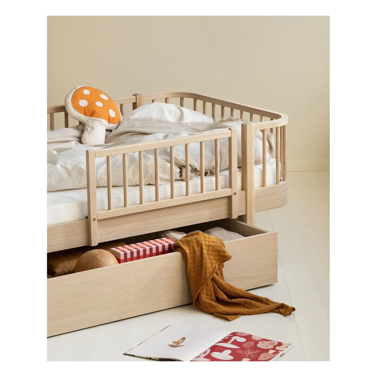 Oliver Furniture - Sofá cama original, 90x200 cm | Roble
