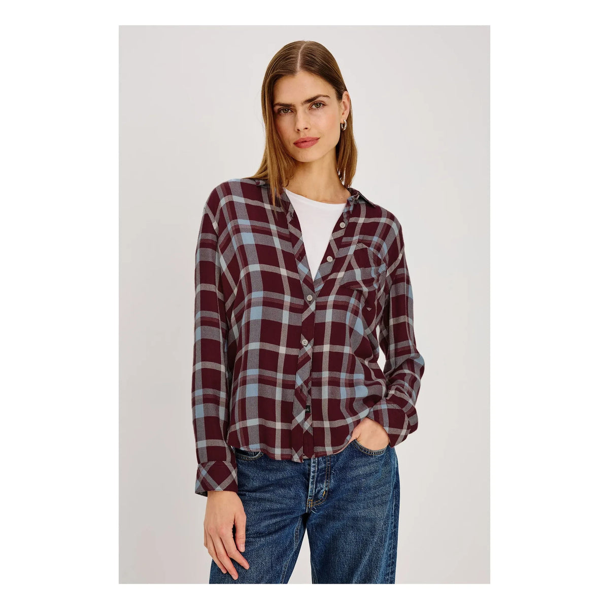 Rails - Hunter camisa a cuadros | Borgoña