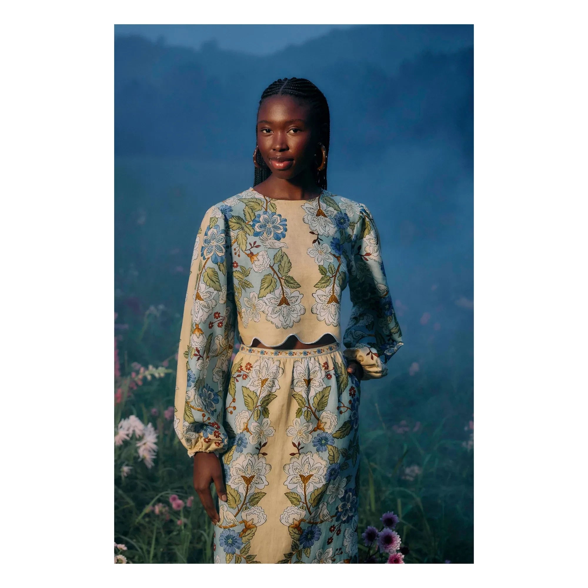 Farm Rio - Blusa de lino Garden | Arena