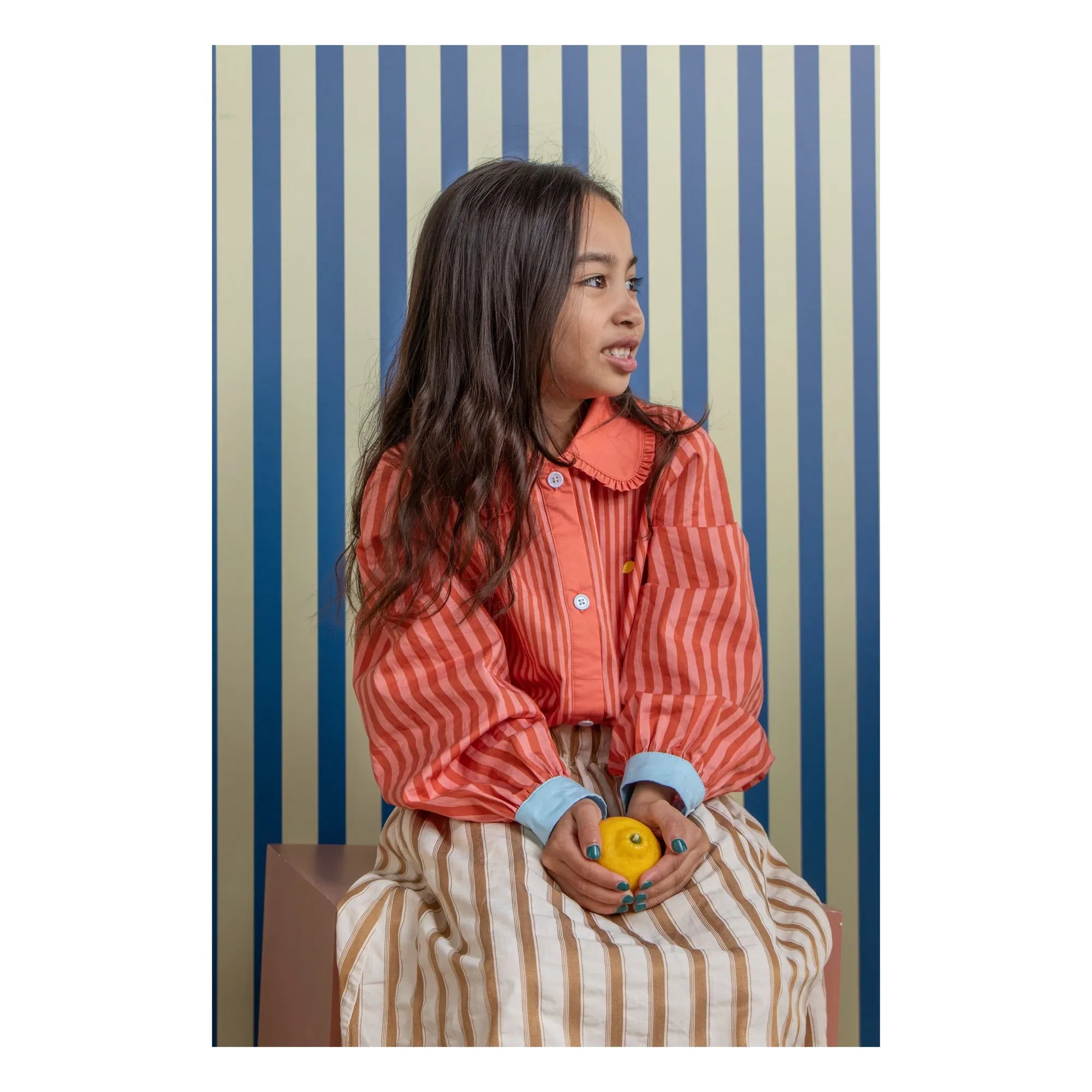 Sticky Lemon - Camisa de limón a rayas | Naranja